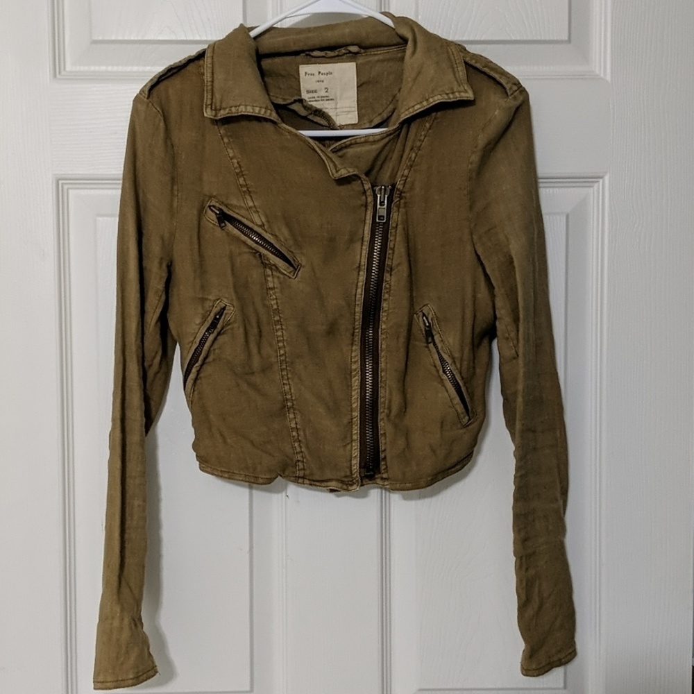 Free People Linen blend Jacket